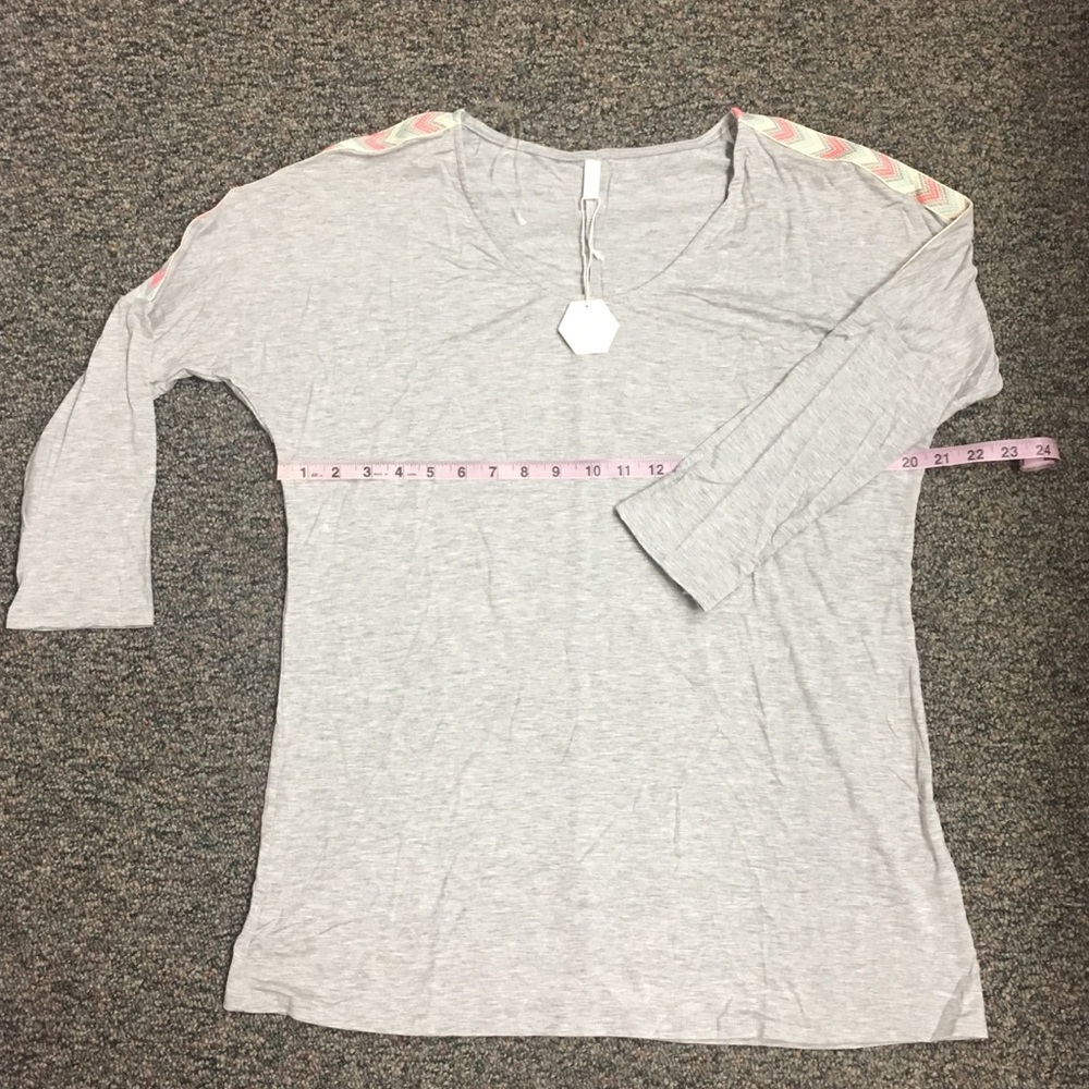 PinkBlush 3/4 Sleeve Dolman Sleeve Top XL